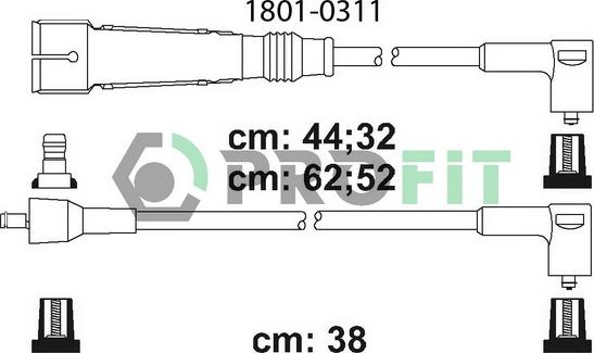 Profit 1801-0311 - Kit cavi accensione autozon.pro