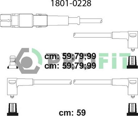 Profit 1801-0228 - Kit cavi accensione autozon.pro