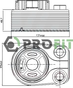 Profit 1745-0030 - Radiatore olio, Olio motore autozon.pro