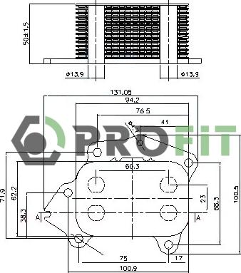 Profit 1745-0027 - Radiatore olio, Olio motore autozon.pro