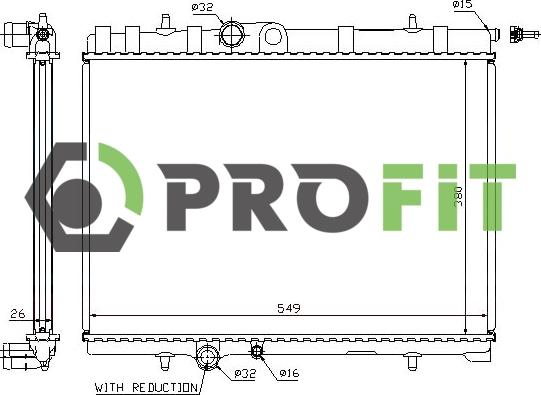 Profit 1740-0090 - Radiatore, Raffreddamento motore autozon.pro