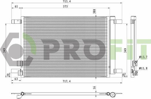 Profit 1740-0031 - Condensatore, Climatizzatore autozon.pro