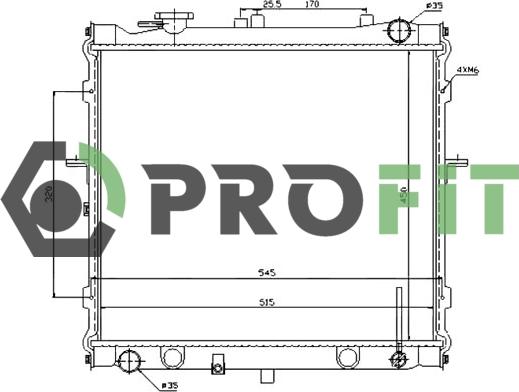 Profit 1740-0150 - Radiatore, Raffreddamento motore autozon.pro