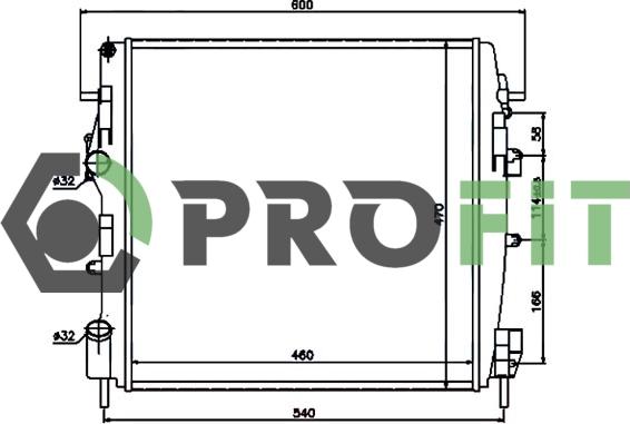 Profit 1740-0174 - Radiatore, Raffreddamento motore autozon.pro