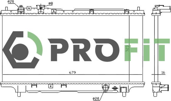 Profit 1740-0223 - Radiatore, Raffreddamento motore autozon.pro