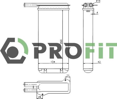 Profit 1760-0431 - Scambiatore calore, Riscaldamento abitacolo autozon.pro