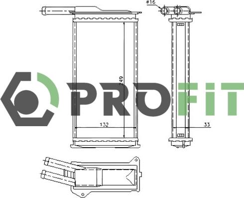 Profit 1760-0432 - Scambiatore calore, Riscaldamento abitacolo autozon.pro