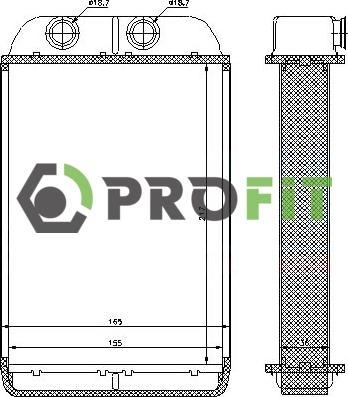 Profit 1760-0011 - Scambiatore calore, Riscaldamento abitacolo autozon.pro