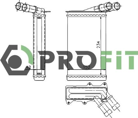 Profit 1760-0080 - Scambiatore calore, Riscaldamento abitacolo autozon.pro