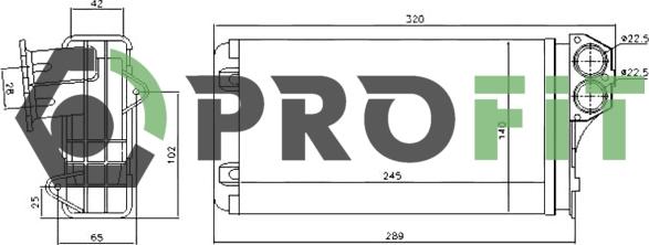 Profit 1760-0087 - Scambiatore calore, Riscaldamento abitacolo autozon.pro