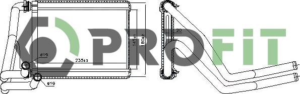 Profit 1760-0149 - Scambiatore calore, Riscaldamento abitacolo autozon.pro