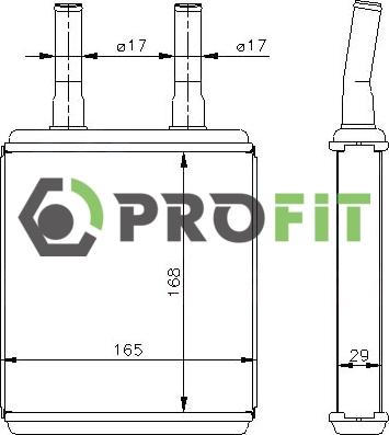 Profit 1760-0143 - Scambiatore calore, Riscaldamento abitacolo autozon.pro