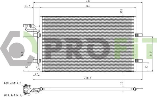 Profit 1770-0548 - Condensatore, Climatizzatore autozon.pro