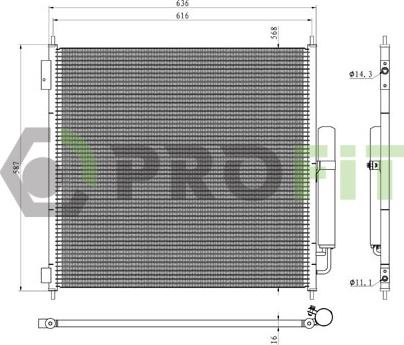 Profit 1770-0503 - Condensatore, Climatizzatore autozon.pro