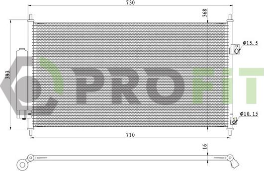 Profit 1770-0538 - Condensatore, Climatizzatore autozon.pro