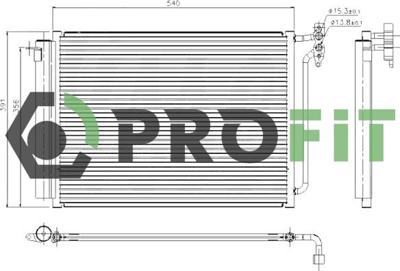 Profit 1770-0064 - Condensatore, Climatizzatore autozon.pro