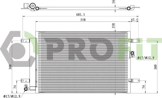 Profit 1770-0006 - Condensatore, Climatizzatore autozon.pro