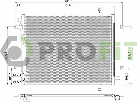 Profit 1770-0007 - Condensatore, Climatizzatore autozon.pro