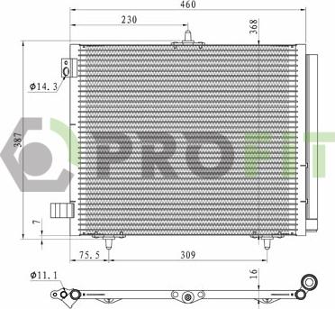 Profit 1770-0080 - Condensatore, Climatizzatore autozon.pro