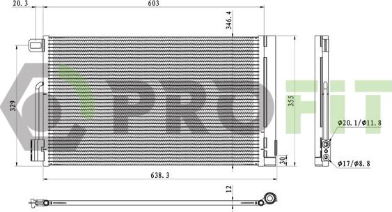 Profit 1770-0082 - Condensatore, Climatizzatore autozon.pro