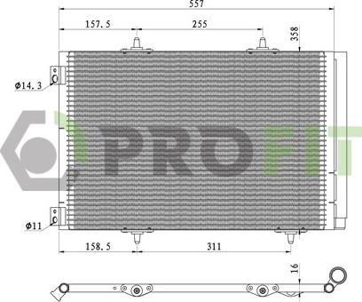 Profit 1770-0105 - Condensatore, Climatizzatore autozon.pro