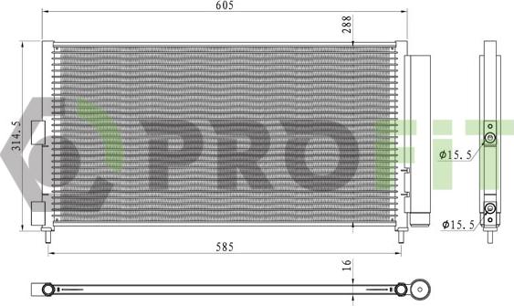 Profit 1770-0184 - Condensatore, Climatizzatore autozon.pro