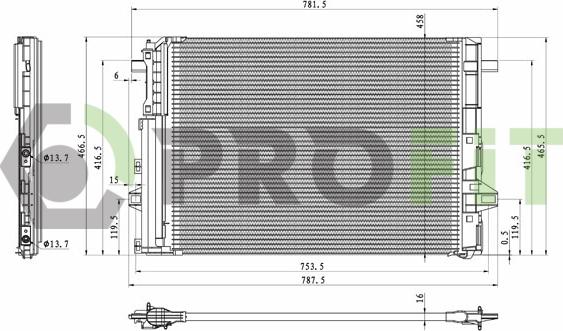 Profit 1770-0319 - Condensatore, Climatizzatore autozon.pro