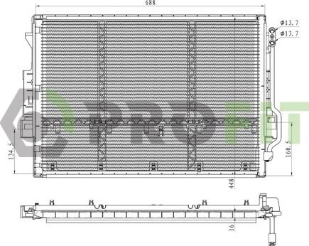 Profit 1770-0311 - Condensatore, Climatizzatore autozon.pro