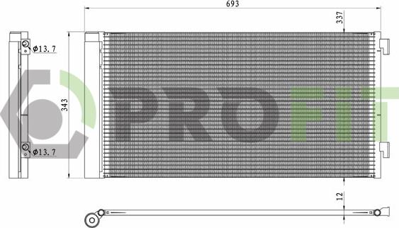 Profit 1770-0317 - Condensatore, Climatizzatore autozon.pro