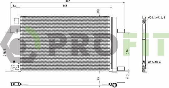 Profit 1770-0380 - Condensatore, Climatizzatore autozon.pro