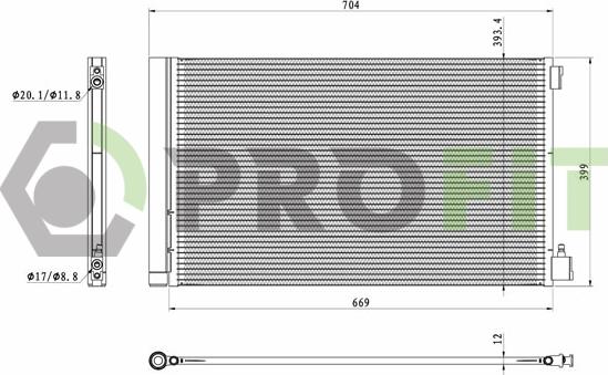 Profit 1770-0381 - Condensatore, Climatizzatore autozon.pro