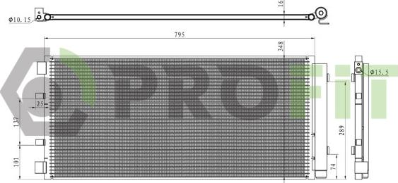 Profit 1770-0376 - Condensatore, Climatizzatore autozon.pro