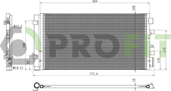 Profit 1770-0378 - Condensatore, Climatizzatore autozon.pro