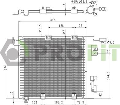 Profit 1770-0372 - Condensatore, Climatizzatore autozon.pro