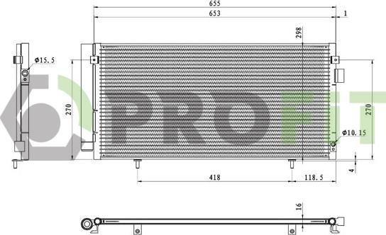 Profit 1770-0260 - Condensatore, Climatizzatore autozon.pro