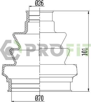 Profit 2810-0021 XLB - Cuffia, Semiasse autozon.pro