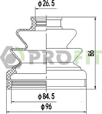 Profit 2810-0028 XLB - Cuffia, Semiasse autozon.pro