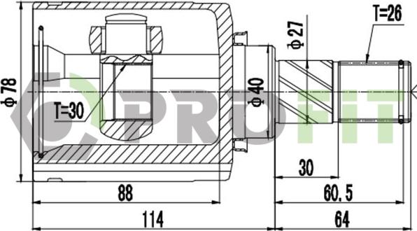 Profit 2810-3060 - Kit giunti, Semiasse autozon.pro