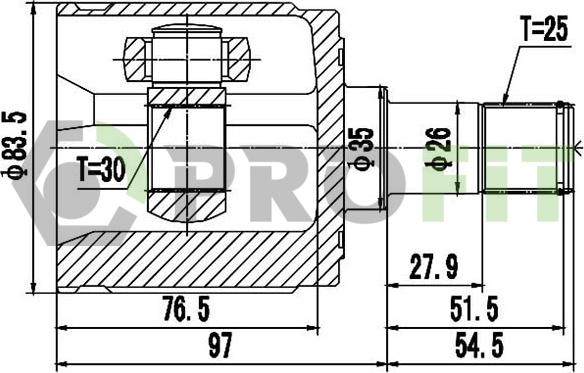 Profit 2810-2062 - Kit giunti, Semiasse autozon.pro