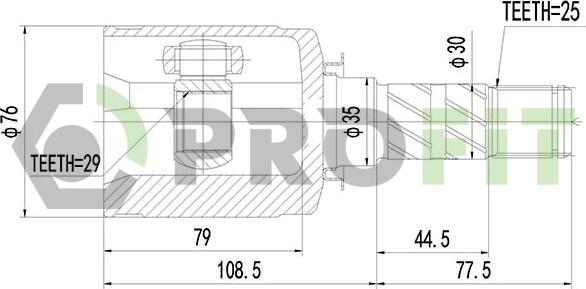 Profit 2810-2085 - Kit giunti, Semiasse autozon.pro