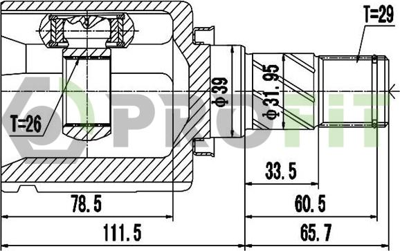 Profit 2810-2081 - Kit giunti, Semiasse autozon.pro