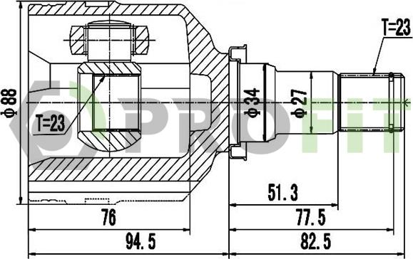 Profit 2810-2087 - Kit giunti, Semiasse autozon.pro