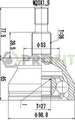 Profit 2710-1428 - Kit giunti, Semiasse autozon.pro