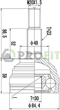 Profit 2710-1501 - Kit giunti, Semiasse autozon.pro