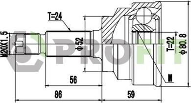 Profit 2710-1518 - Kit giunti, Semiasse autozon.pro