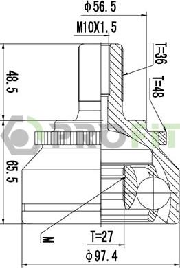 Profit 2710-1538 - Kit giunti, Semiasse autozon.pro