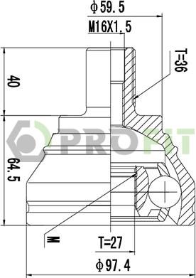 Profit 2710-1658 - Kit giunti, Semiasse autozon.pro