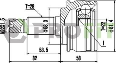 Profit 2710-1873 - Kit giunti, Semiasse autozon.pro