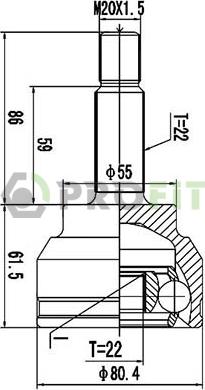 Profit 2710-3051 - Kit giunti, Semiasse autozon.pro