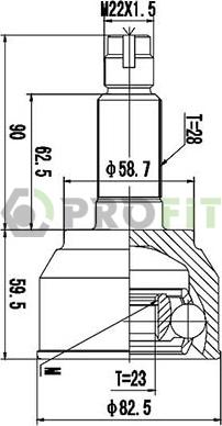 Profit 2710-3069 - Kit giunti, Semiasse autozon.pro